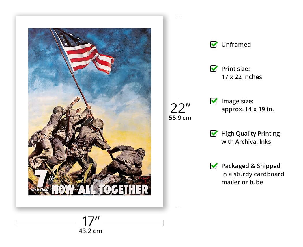 Amazon.co.jp: 硫黄島 日本 - アメリカ国旗を掲げる - Now All