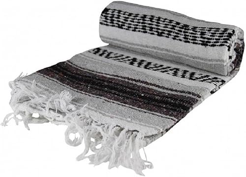 Coast2Coast Auténtica manta mexicana falsa (gris)