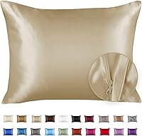 Vista 14 de ShopBedding - Lujosa funda de almohada de satén para el cabello, 2 unidades, satinada, estándar, con cremallera, estampado de cebra marrón, Blissford