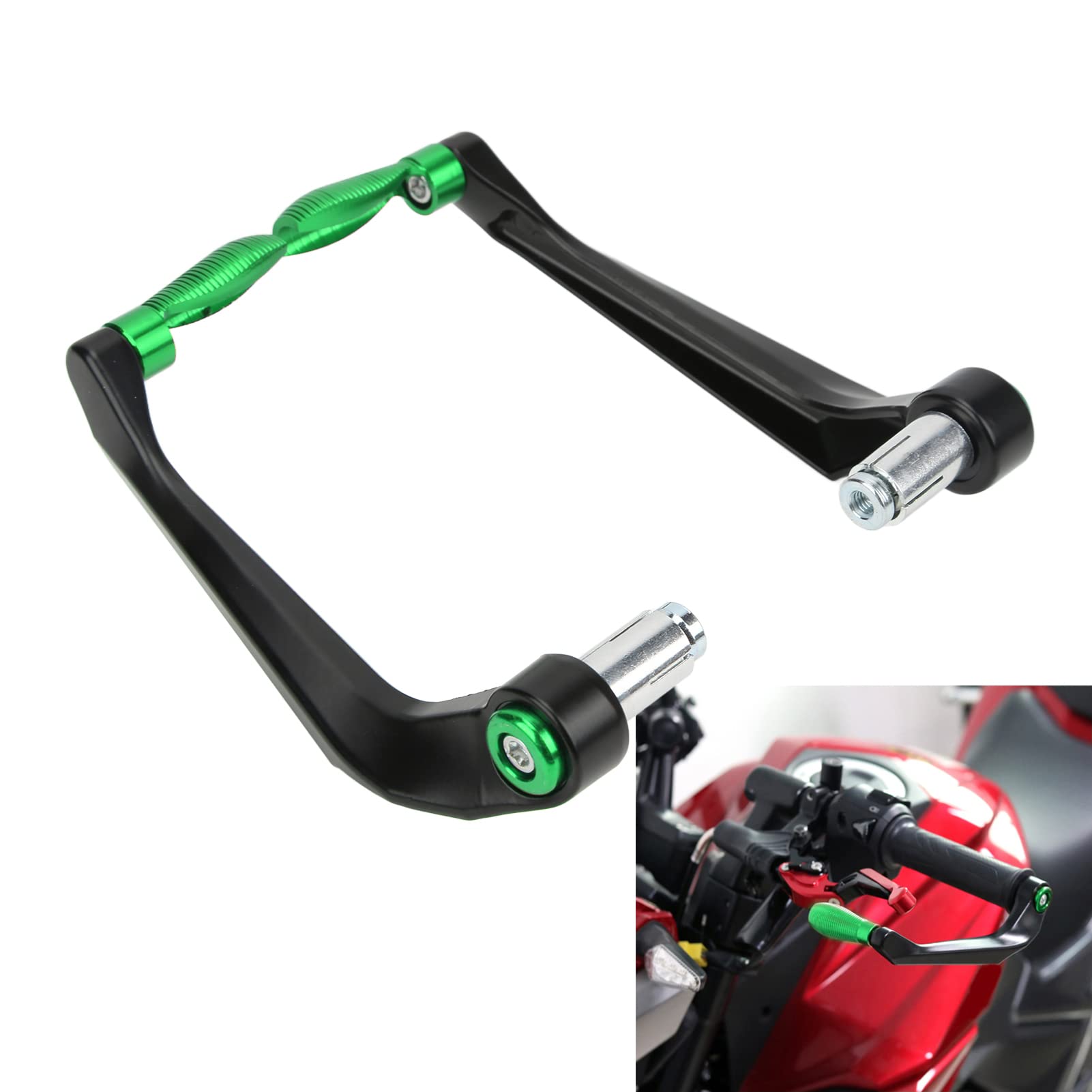 Protezione per Leve del Motociclo 2 Pezzi Set in Lega di Alluminio per Frizione Freno
