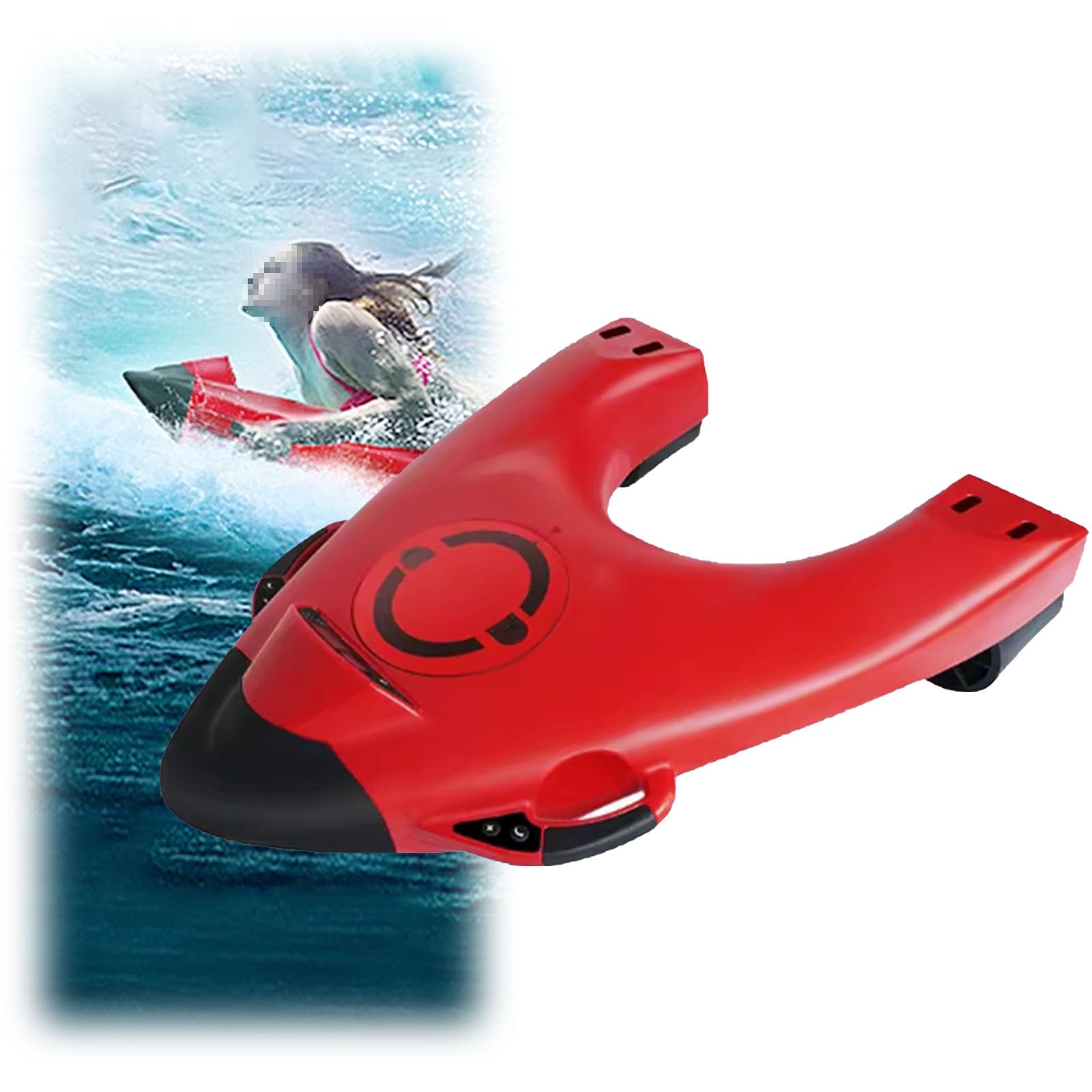 BNZCZY Hydrodynamic Floating Board,Swimming Assistance Equipment,5-Speed Control,Automatic Induction Shutdown Design,for Beginners and Beach Tourists Seeking Easy and Fun Rides