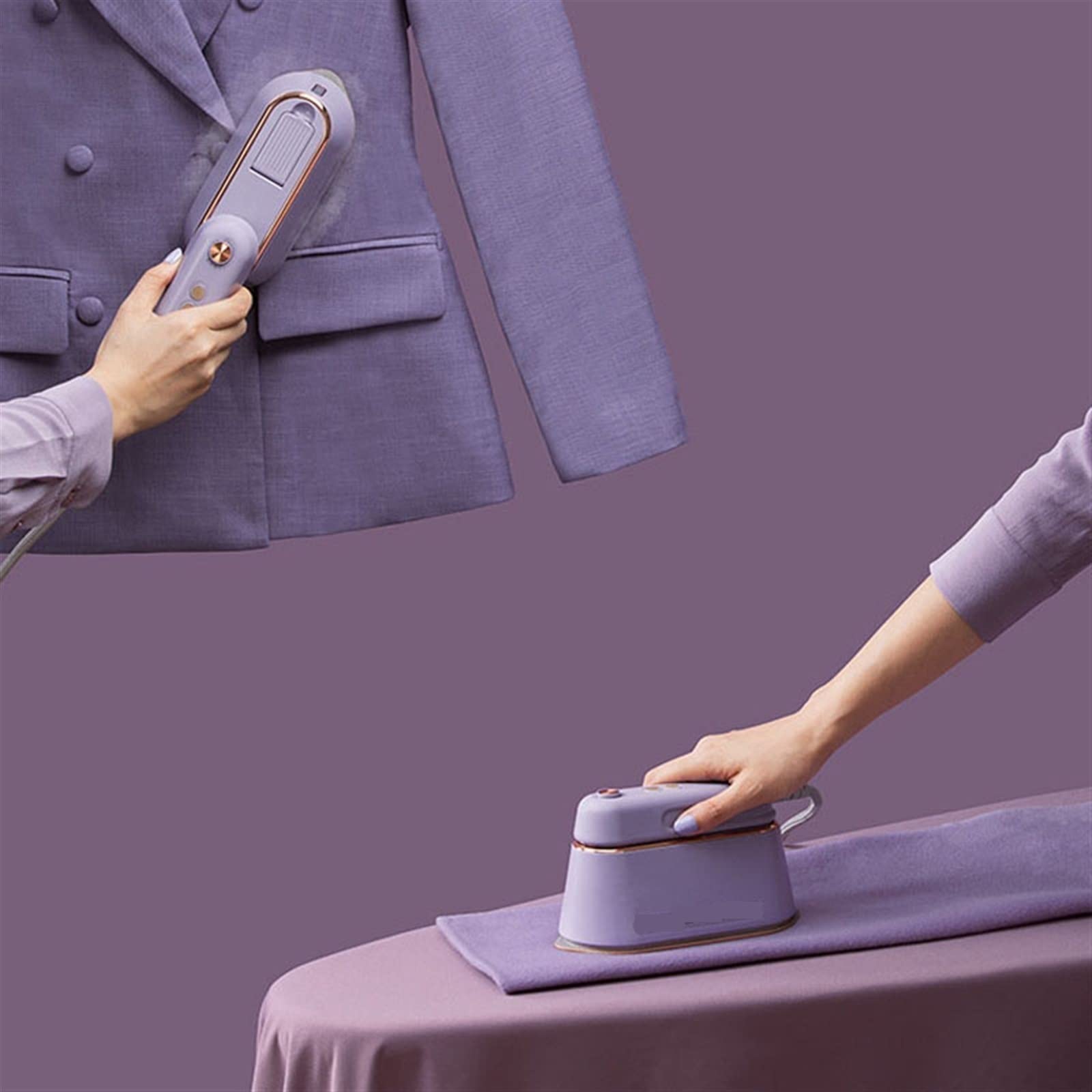 Planchas, plancha de vapor de mano, vaporizador eléctrico de ropa, planchado colo de ropa, planchado colgante, máquina de planchado de ropa para el hogar, para viajes, 6 orificios para vapor