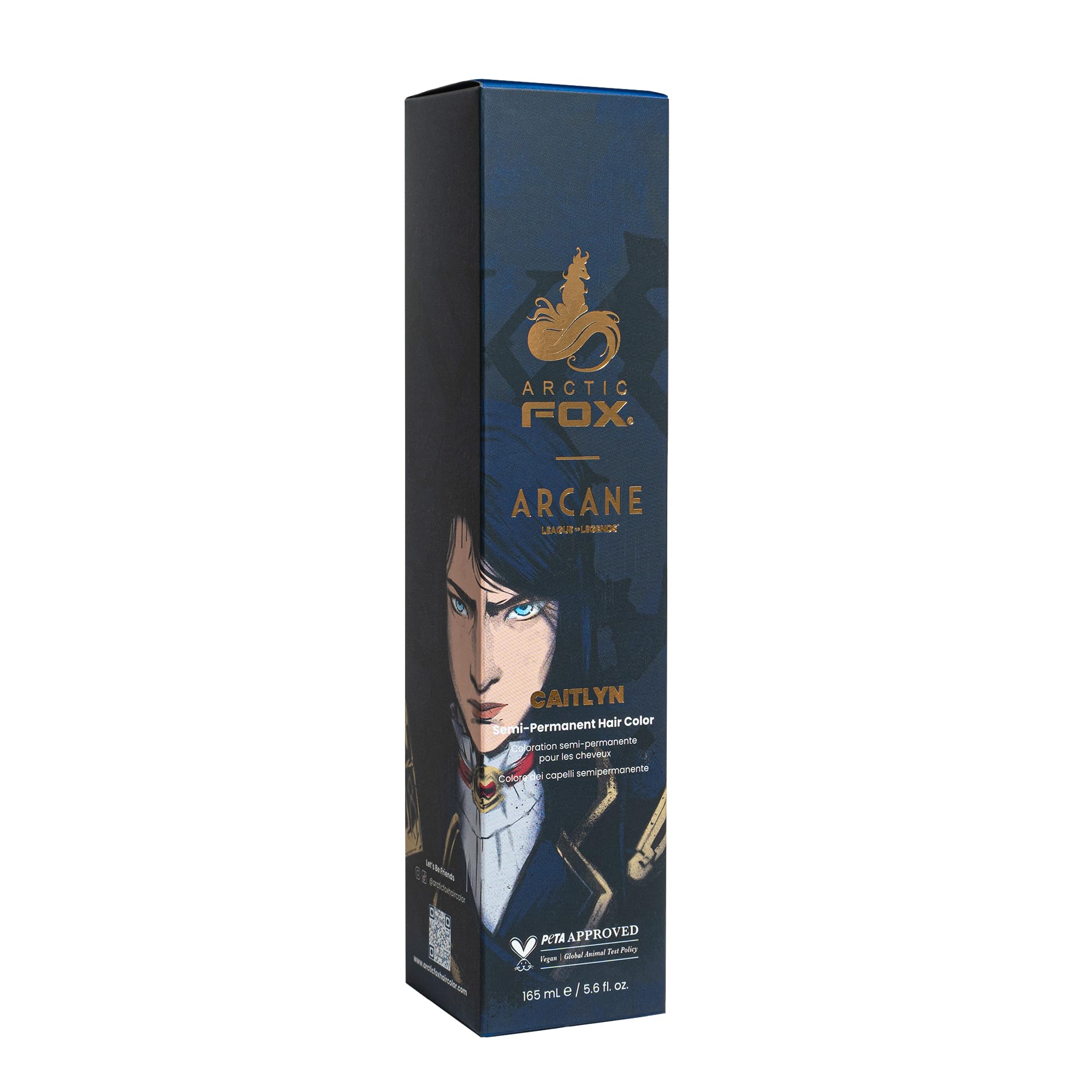 Arctic Fox x Arcane League of Legends Vegan and Cruelty Free Semi Permanent Hair Colour Dye - Caitlyn 165 ml e 165 ml (1er Pack) caitlyn