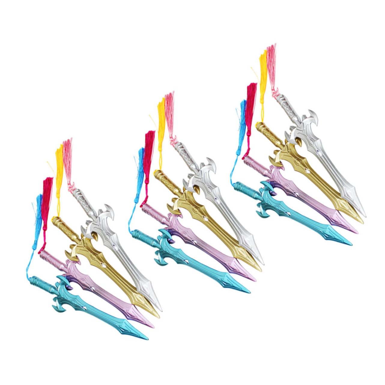 3 Set Penne Gel Creative Con Ciondolo Frange Per Scrittura Ufficio E Scuola Design Accattivante E Facili Trasportare Per Regali 12 Pezzi*3