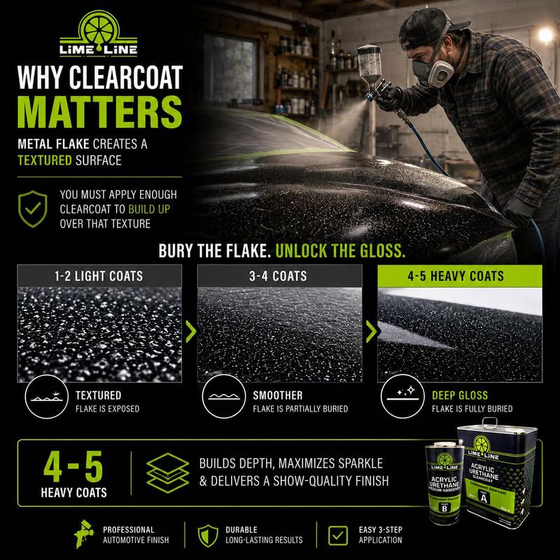 Amazon.com: LiME LiNE Automotive Metal Flake Midcoat - No Reducer