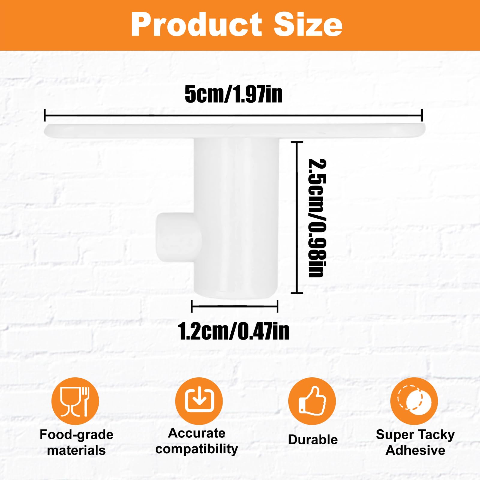 Uchwyty do akcesoriów miksera stojącego kompatybilne z mikserem Kitchen Aid (białe)