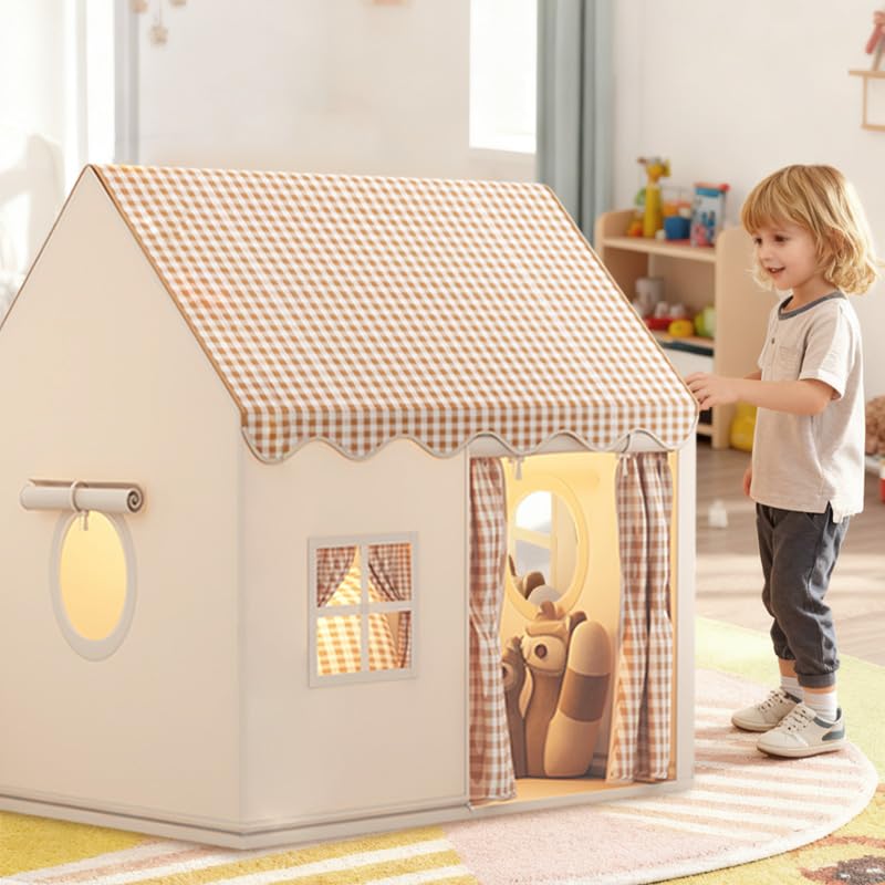 OHMG Tente Enfant Interieur, Cabane Enfant avec 1 Entrées, Maison de Jeux pour Enfants à...