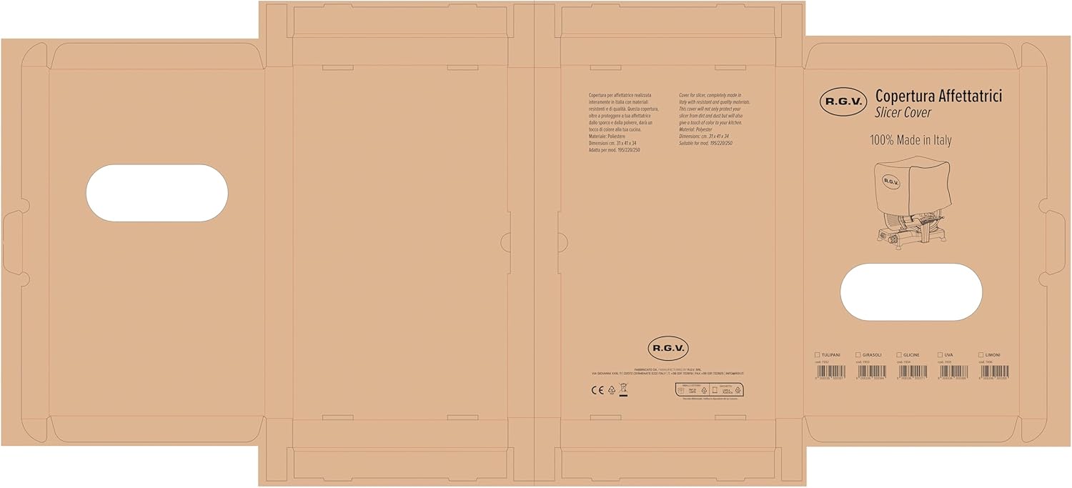 RGV Cover for Slicer - Elegance and Protection with Wisteria Motif - 100% Made in Italy