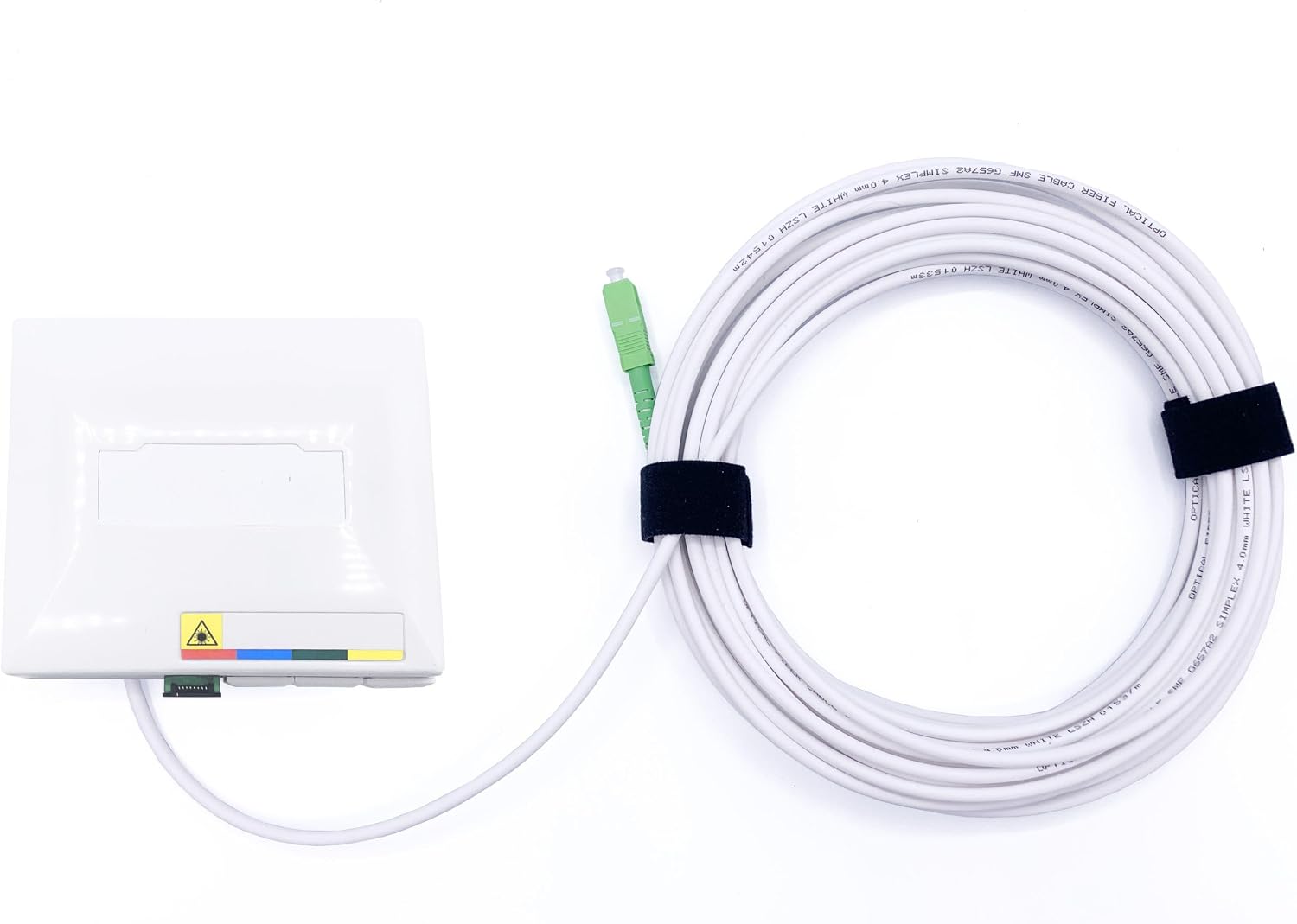 Elfcam® - 10m fiber optic cable SC/APC to SC/APC connector with fiber ...