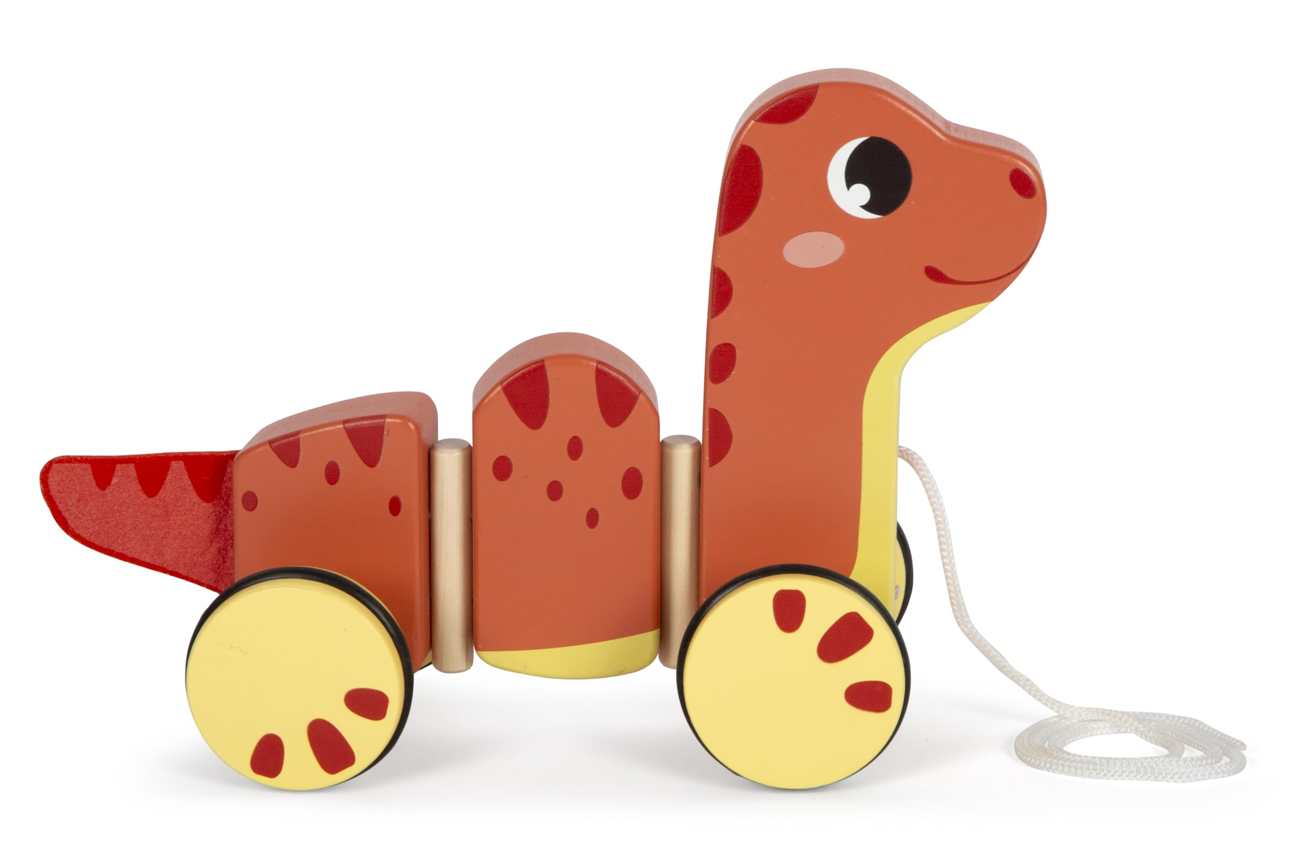 small foot Zwierzę Dino, 100% certyfikowana drewniana zabawka z certyfikatem FSC, dla dzieci od 12 miesięcy, 12613, kolorowy kolor