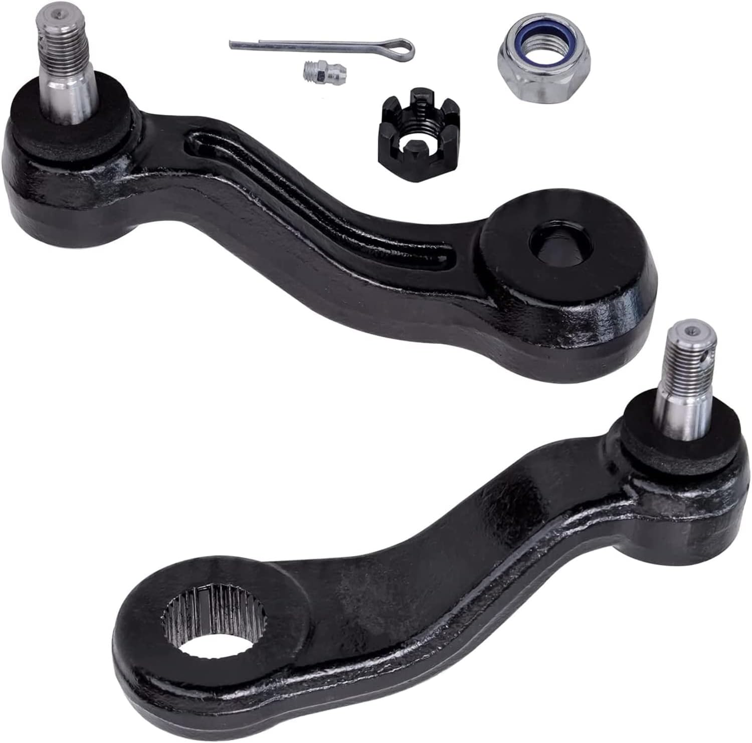 Detroit Axle - 4WD Front 14pc Suspension Kit for K1500 Suburban K2500 Chevy Tahoe GMC Yukon Cadillac Escalade, Ball Joints Sway Bars Tie Rod Ends Adjustment Sleeves Pitman & Idler Arms Replacement