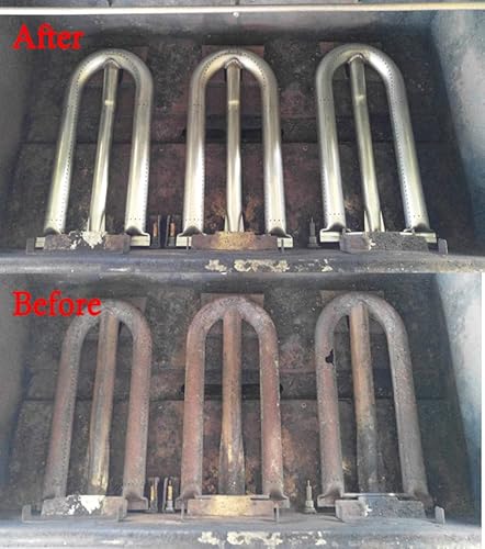 Htanch Sn2461 (3-Pack) Sa2461(3-Pack) 16Ga Stainless Steel Heat Plate Burner And Electrode Replacement For American Outdoor Grill 24Nb, 24Ng, 24Np, 24Pc, 36Nb, 36Pc And Dyna-Glo Dcp480Csp #TOP4