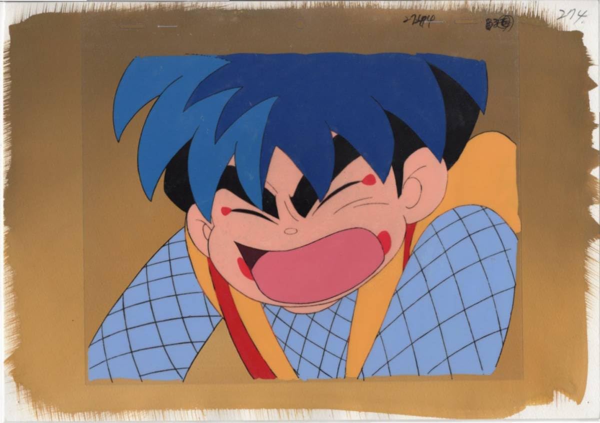 がんばれゴエモン　七色絵巻　ファンアート Amazon.co.jp: がんばれゴエモン 直筆合致背景付 セル画 2 ♯ 原画