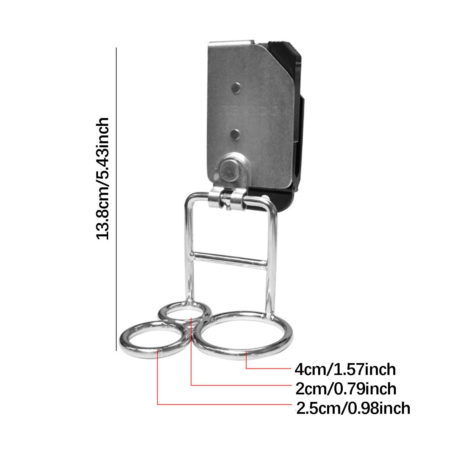 Portaherramientas de Cintura Giratorio de Metal con Liberación Rápida Holster para Martillo Clip para Hacha Y Llaves Gancho Multifuncional Adecuado Pa, Style B