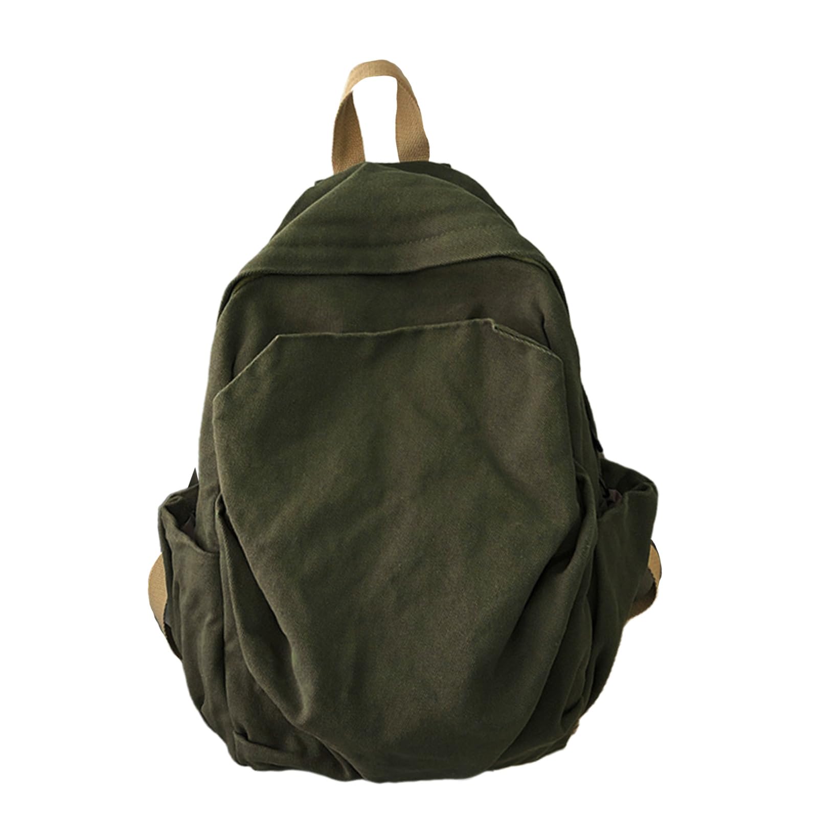 MICFENY Versatile Canvas Daypack Trendy School Bag Laptop Backpacks Rucksack Book Bags for School and Work