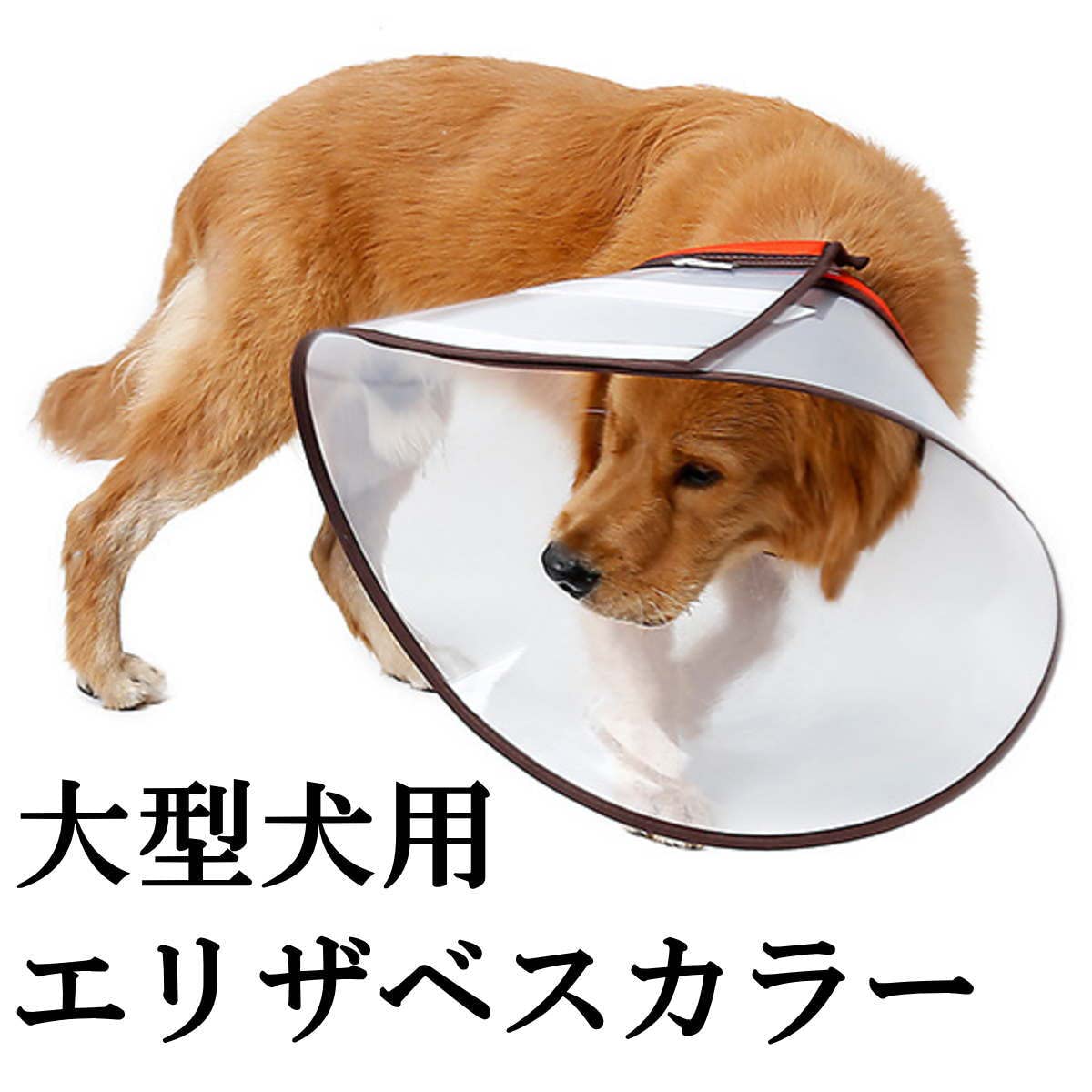 Amazon | nikka（日華）エリザベスカラー 大型犬 視界クリア ソフト 傷