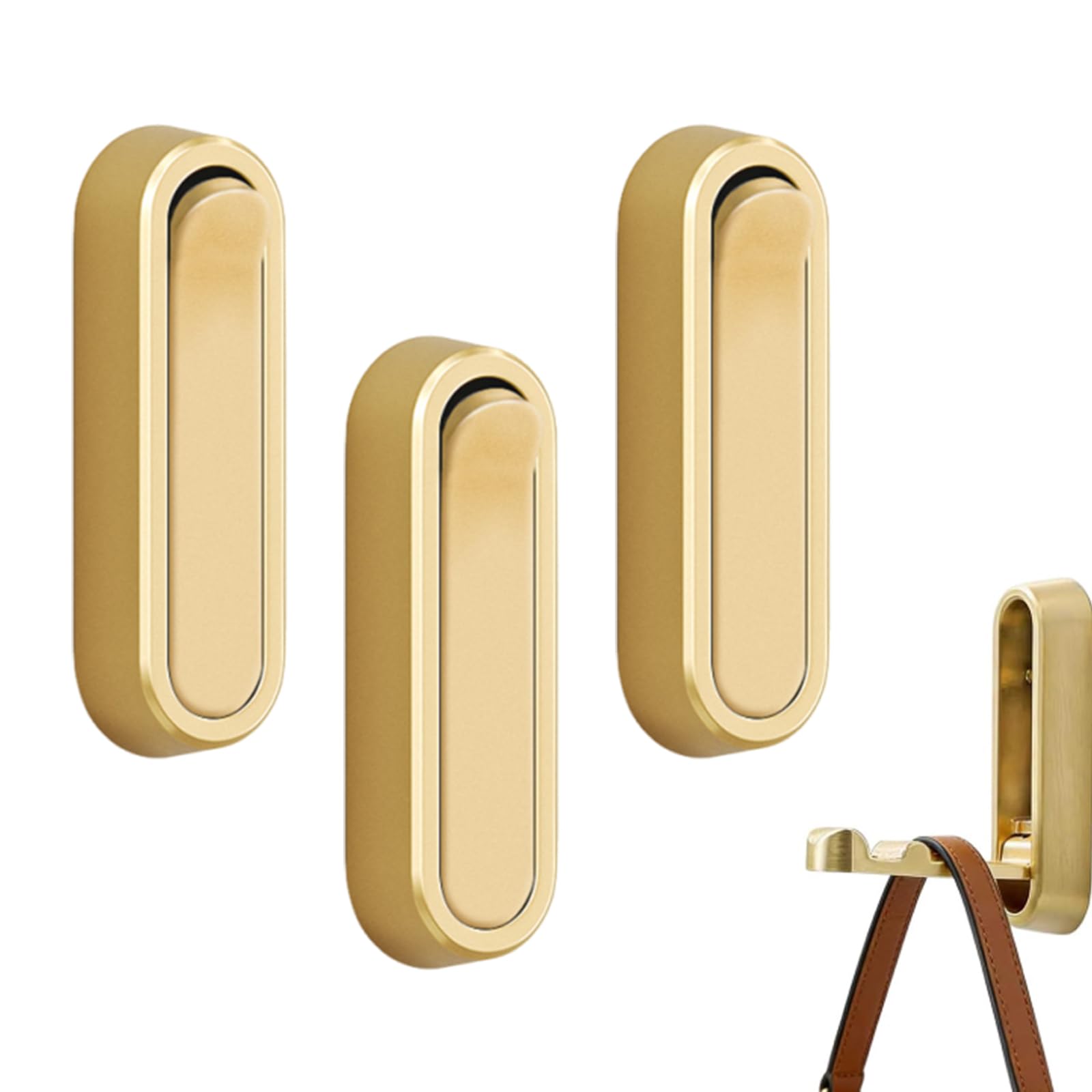 FveVqe 3PCS Folding Wall Hooks, Foldable Wall Hook for Space Saving