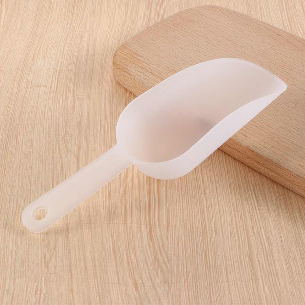 Set di 3 palette dosatrice in plastica trasparente per vaschette per cubetti di ghiaccio, farina, caramelle, dolci, cereali, dessert