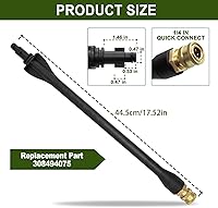 Vista 8 de Pressure Washer Replacement Wand For RY14122 RY141600 RY14612 K1700 K1710 K1800 K1810 1900PSI 308760059 308494075 Quick Connector Extension Wand For