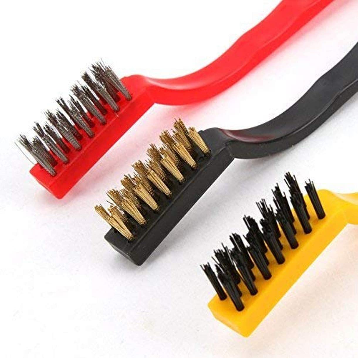 Bigining™ Gas Stove/Burner Cleaning Mini Wire Metal Brush Set of 3 with Nylon,Brass,Stainless Steel bristles a Cleaning Tool(Pack of 3 Brushes) (B09N9B8GY8) Amazon Price History, Amazon Price Tracker