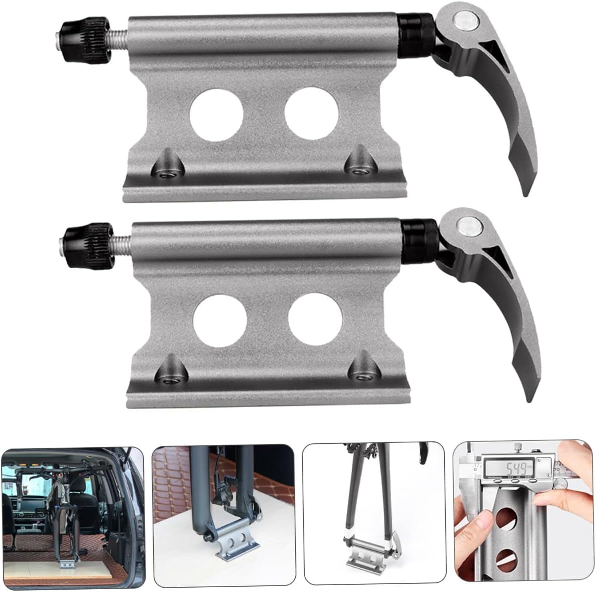 2pcs Bike Fork Mount Quick Release Stand Fork Mount Bracket Car Rack Cycling Rack Strong Bicycle Stand
