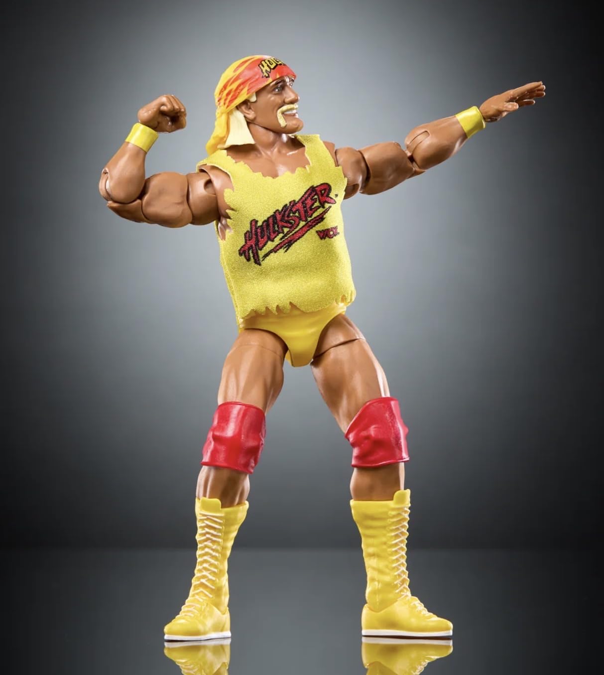 WWE Hulk Hogan The Hulkster with World Heavyweight Belt Mattel Elite Collection Monday Night Wars Series 11 Wrestling Action Figure Toy