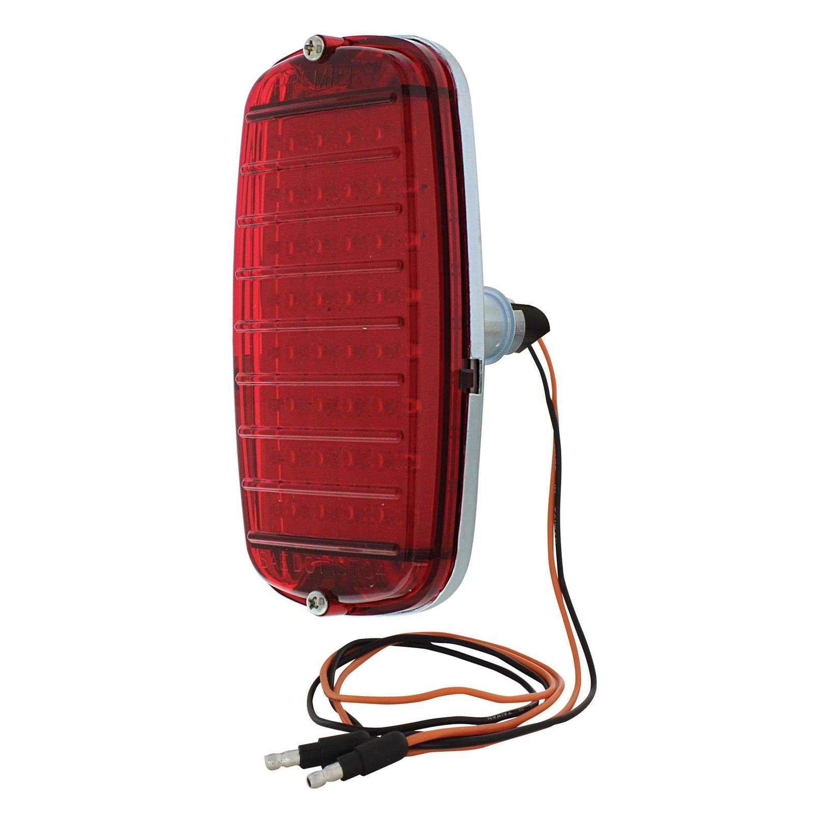 Performance PFM-870761 Tail Light Lenses With Gaskets - Smooth Red, Set Of 2 For 1960-1966 Chevy C10, C20, C30, K10, K20 Trucks