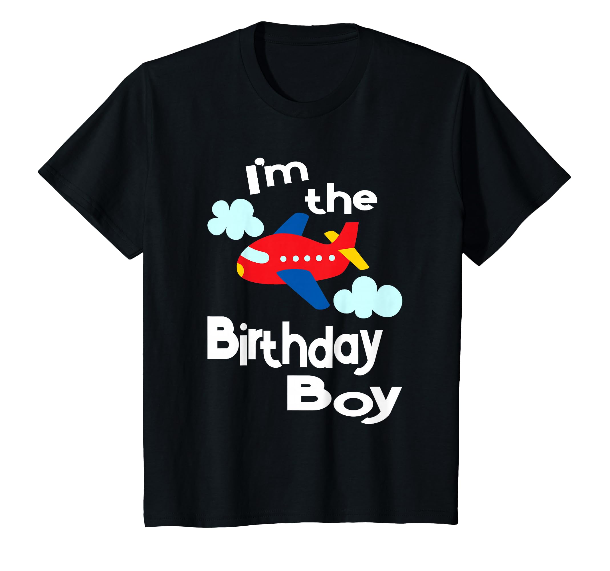 Kids Airplane Birthday Party Outfit - I'm The Birthday Boy T-Shirt