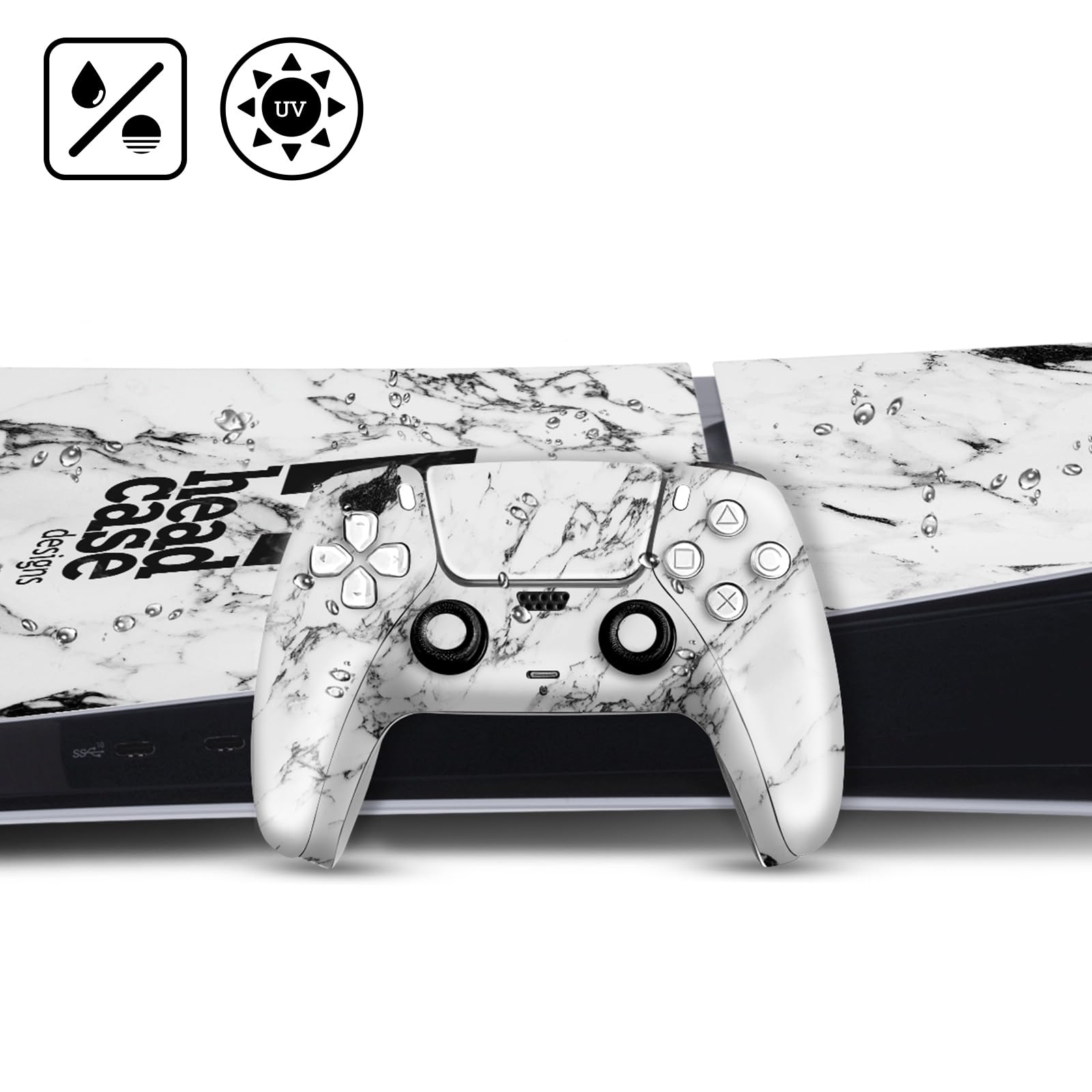 Head Case Designs Offizielle Naruto Shippuden Akatsuki Ikonisch Vinyl Haut Gaming Aufkleber kompatibel mit Sony PlayStation 5 PS5 Slim Digital Edition Console & DualSense Controller