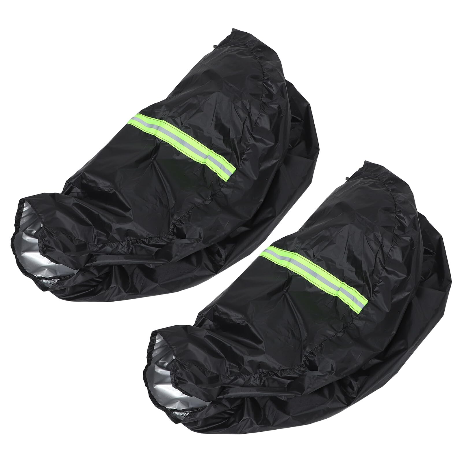 2 Pcs Cubiertas de Neumáticos de Ruedas Impermeables con Borde Reflectante para Coches RV Protección Solar Duradera y Reducción de Vibraciones