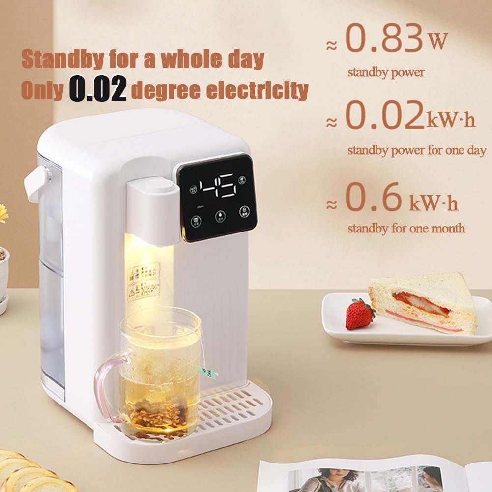 Instant Water Dispenser Convenient Fast Heating Small Home Water Purifier Desktop Pump Station Boil Water hot Water Also can be Used for Living Room Bedroom (White)