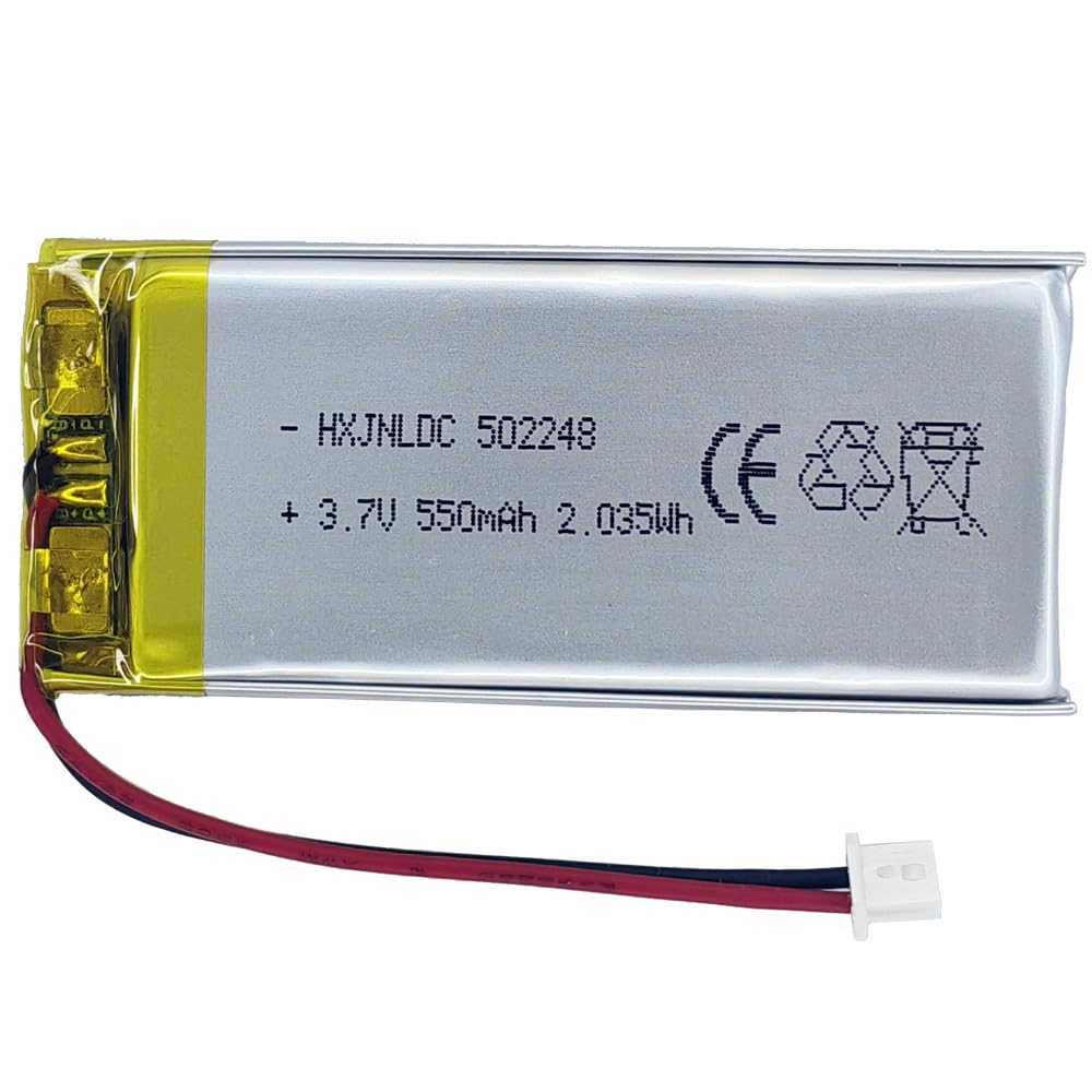 DC 3.7V 550mAh 502248充電可能リチウムポリマー電池for DIY 3.7-5 V電子製品、内蔵2線電池を交換する