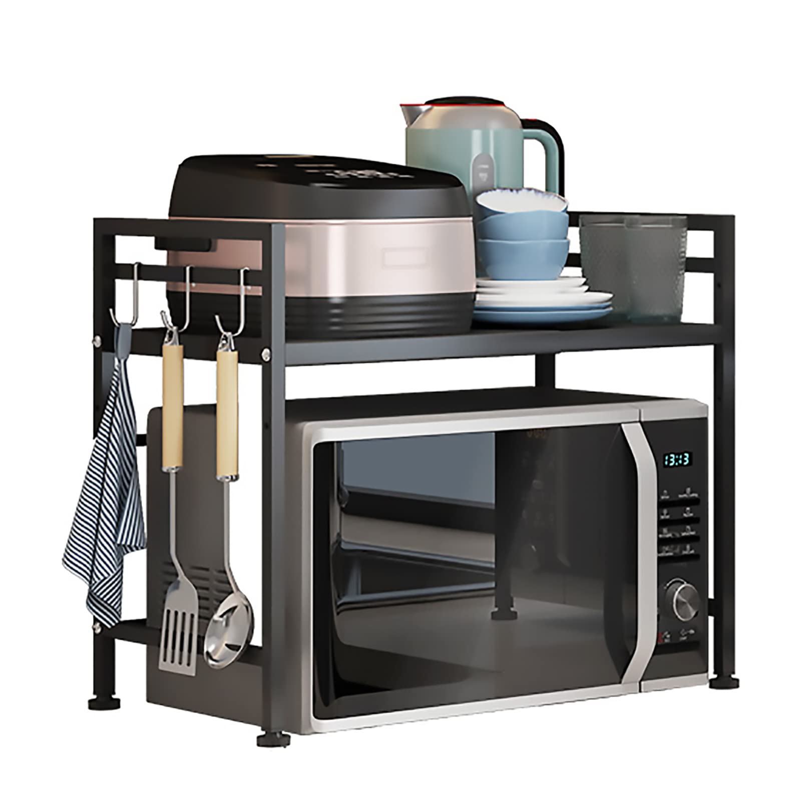 Support de rangement pour micro-ondes et étagère de comptoir de cuisine