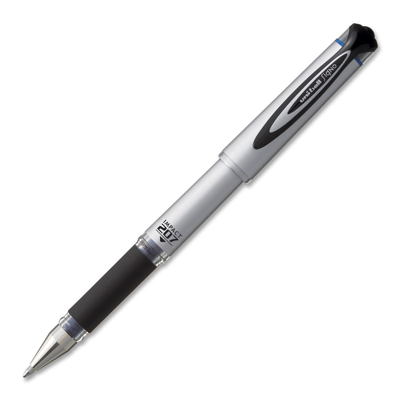 207 Impact Roller Ball Stick Gel Pen, Blue Ink, Bold