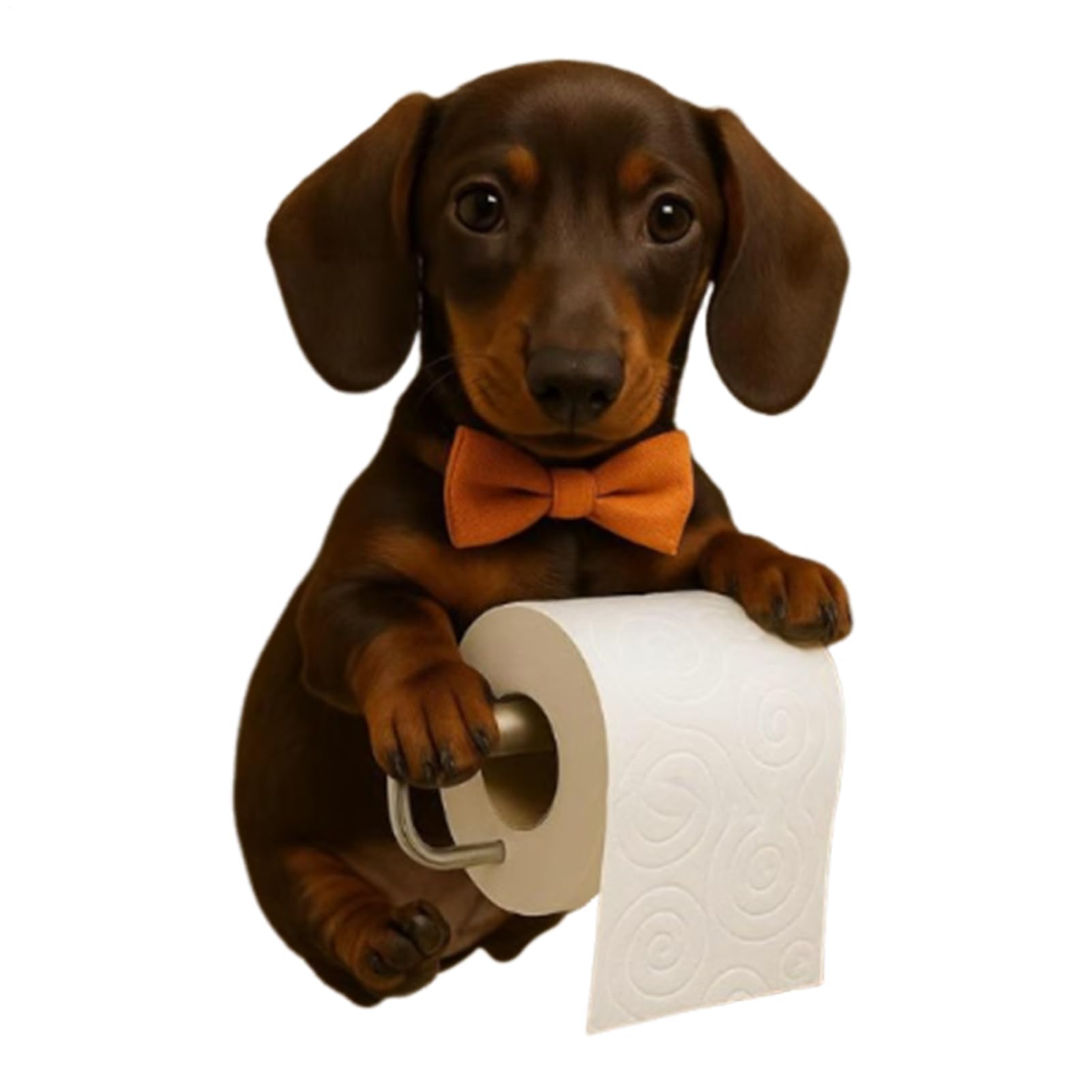 Amazon.co.jp: 犬のトイレットペーパーホルダー、樹脂犬動物トイレット