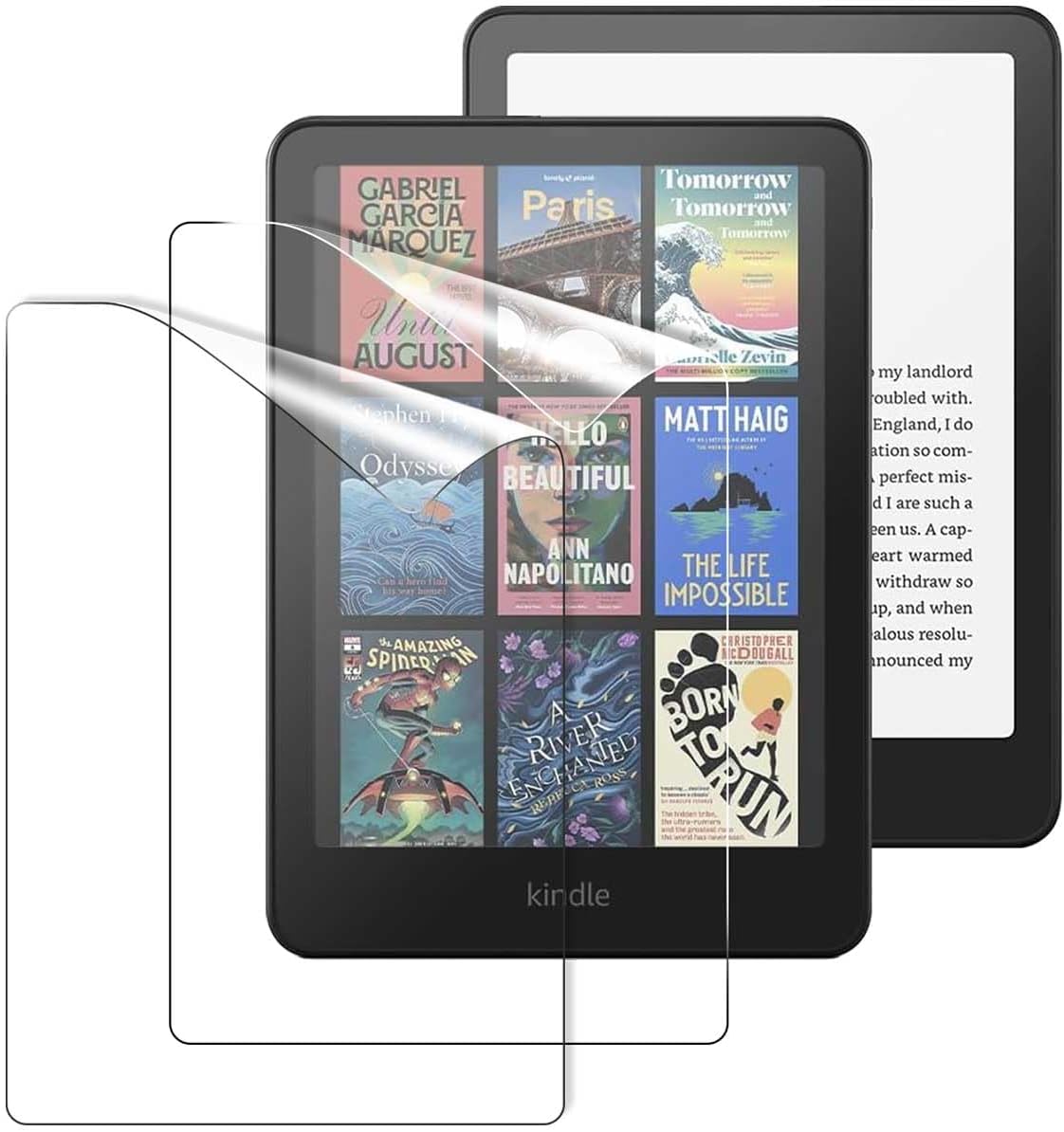 [2 Pack] T Tersely Anti-Glare Matte Screen Protector for 7" All-New Kindle Paperwhite 12th 2024 or Kindle Colorsoft 1st 2025 Signature Edition, Premium PET Protective Film, Full-Coverage