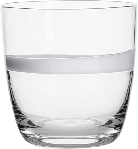 Miniatura 2 de Everyday White Fitz & Floyd Fitz and Floyd - Juego de 4 vasos de whisky de doble Old Fashioned Rocks, 15 onzas, transparente