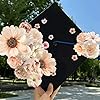 rongflower Faux Flower Heads Champagne Small Silk Artificial Flower DIY Fake Mini Flowers Rose Daisy Multicolor Flowers Craft Supplies for Wedding Party Wreath Graduation Season Party Home Decor #3