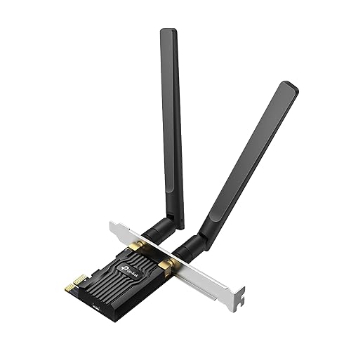 TP-Link AC1200 PCIe WiFi Card for Desktop PC (Archer T5E) - Bluetooth 5.0, Dual Band Wireless Network Card (2.4Ghz and 5Ghz) for Gaming and Streaming, 2 High Gain Antennas, Supports Windows 10/11 - AC1200, WiFi 5