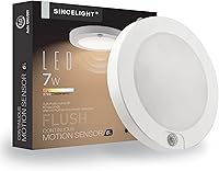 Vista 9 de SINCELIGHT PIR - Lámpara de techo LED de 18 W con sensor de movimiento (Φ9 pulgadas/8.661 in), encendido/apagado automático, activado por Blanco