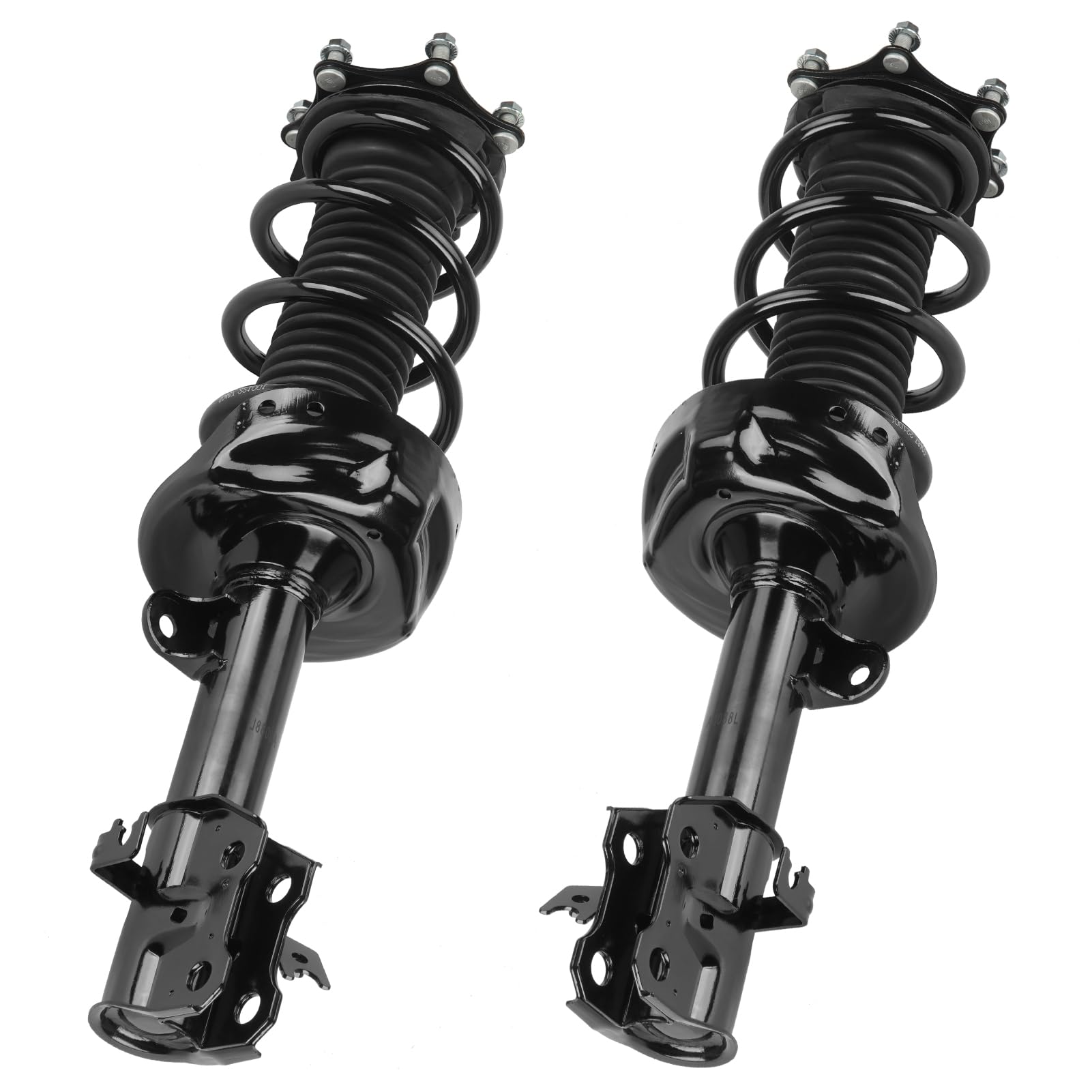 Front Complete Coil Spring Strut Assembly Shock Absorber Compatible with Honda CR-V 2007-2011, for CR-V EX, EX-L, LX, AWD 2012-2014, Pair of Hydraulic Strut Shock Replace for 1333365L 1333365R