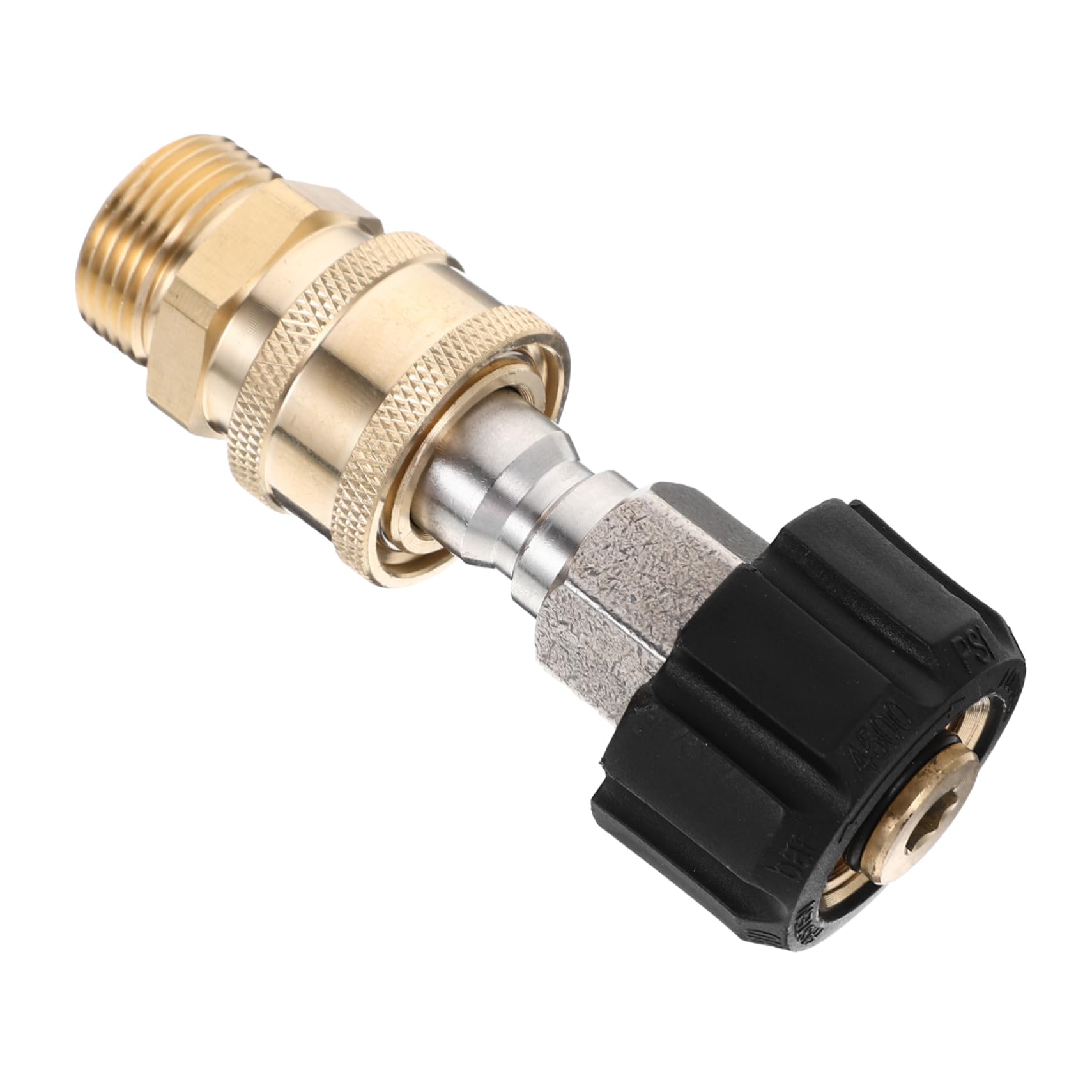 Kisangel 4 Juegos De Conector De Conversión De Agua De Alta Presión Cobre M22 A 3/8 Conector Inserto Conector De Conversión De 14 Mm Conector De Grifo Eléctrico Dual Carrete Latón