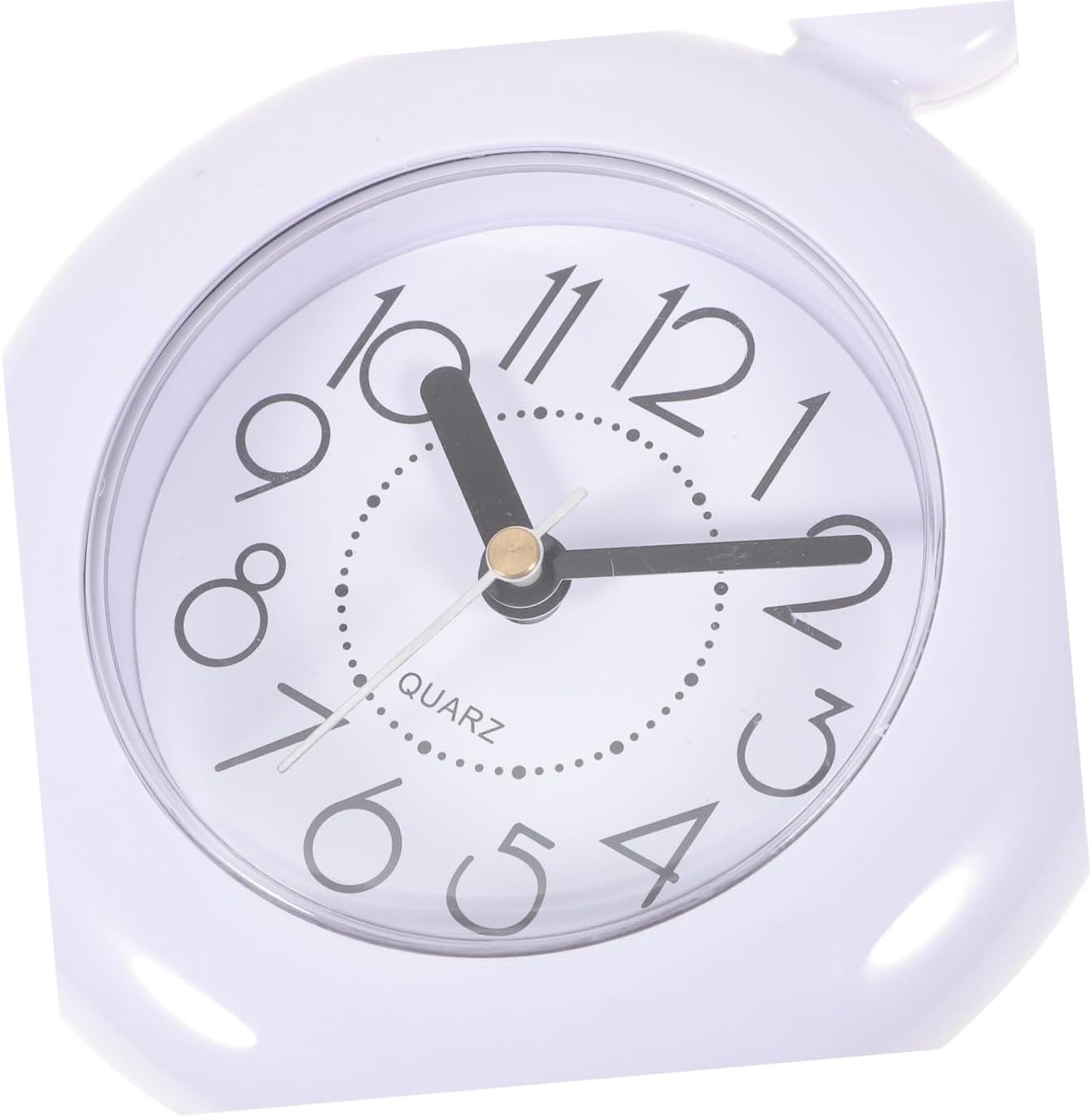 Waterproof Silent Hanging Wall Clock for Bathroom Non-Ticking Shower Wall Clock Without Battery