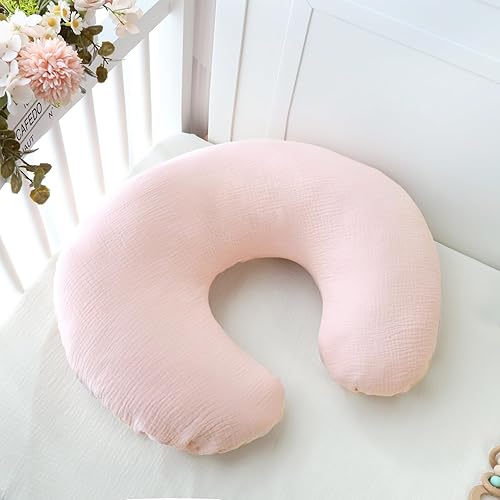 Miniatura 7 de Funda de almohada de lactancia para bebé, funda de almohada extraíble para lactancia materna, funda de almohada de lactancia de muselina para niños