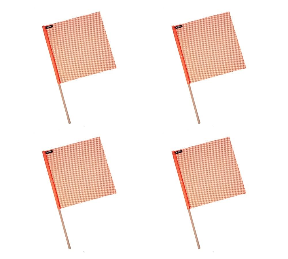 Mytee Products 15 Pcs Magnetic Oversize Load Sign Kit - 2 Mesh Oversized Load Banner, 8 Pcs Mesh Warning Flag w/Wood Dowel & Wire Loop, 1 Bag & 4 Magnetic Flag Holder for Construction, Pedestrian Sign — Amazon image 16
