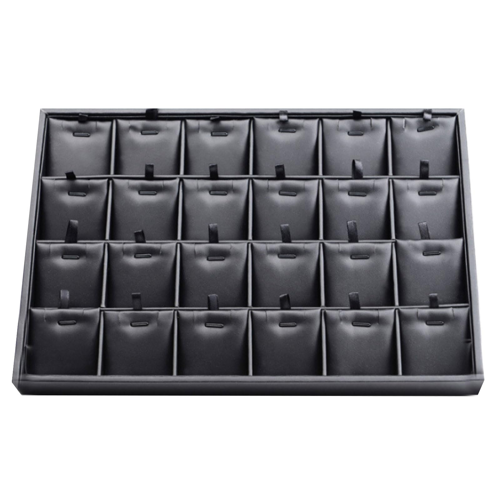 Shntig 24 Bit Leather Jewelry Display Tray 35X24cm Suitable For Home Use Or Professional Jewelry Presentation And Photography Permanent Leather Tray