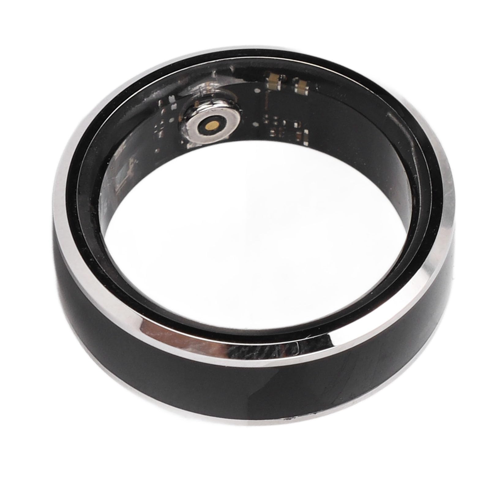 Smart Health Ring Anillo Inteligente Para Hombres Y Mujeres, Rastreador De Ejercicios, Monitor De Sueño, Sensor De Temperatura, Podómetro Y Anillo Inteligente Negro Resistente Al Agua,(Talla 8)