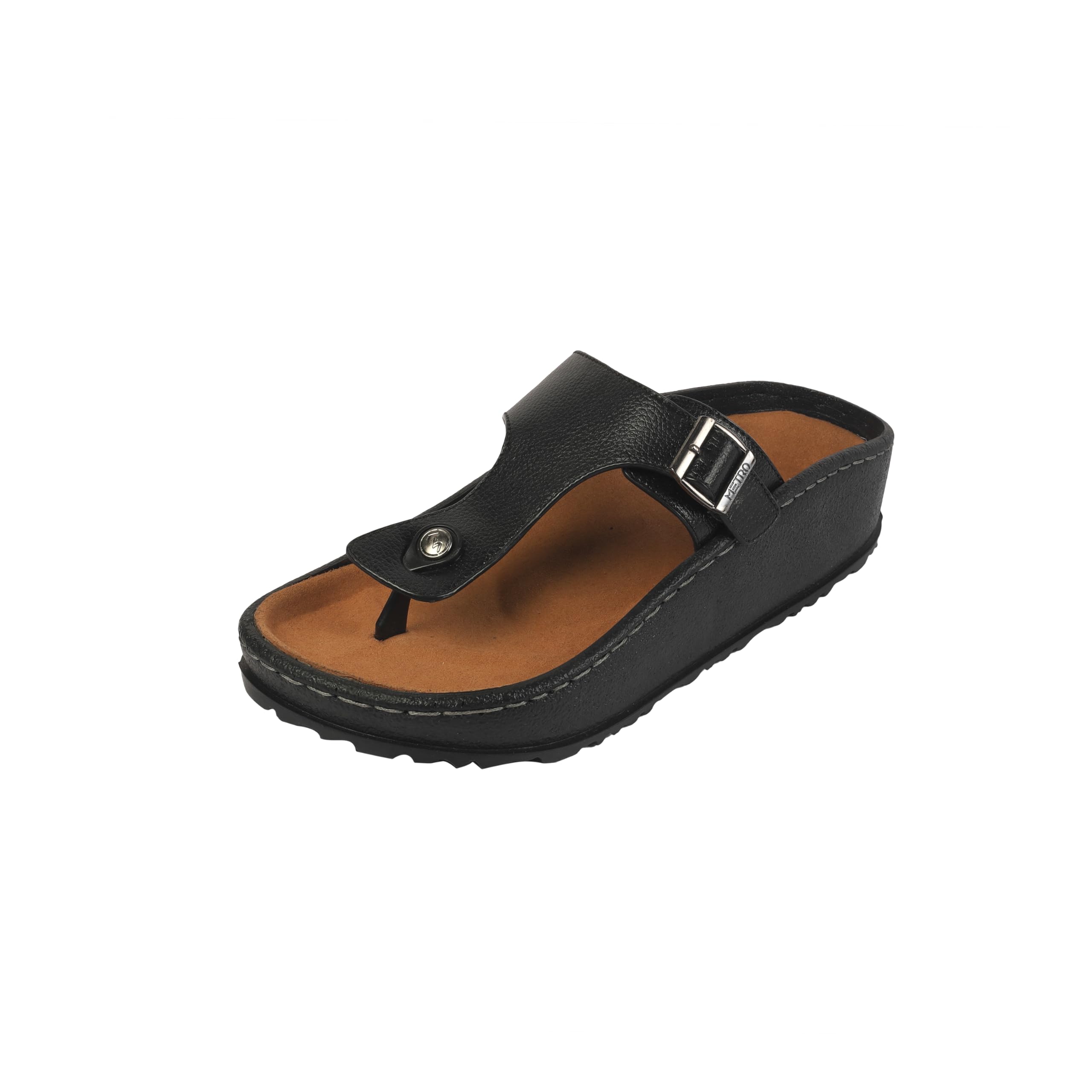 Men's Leather Thong Slippers-image-48