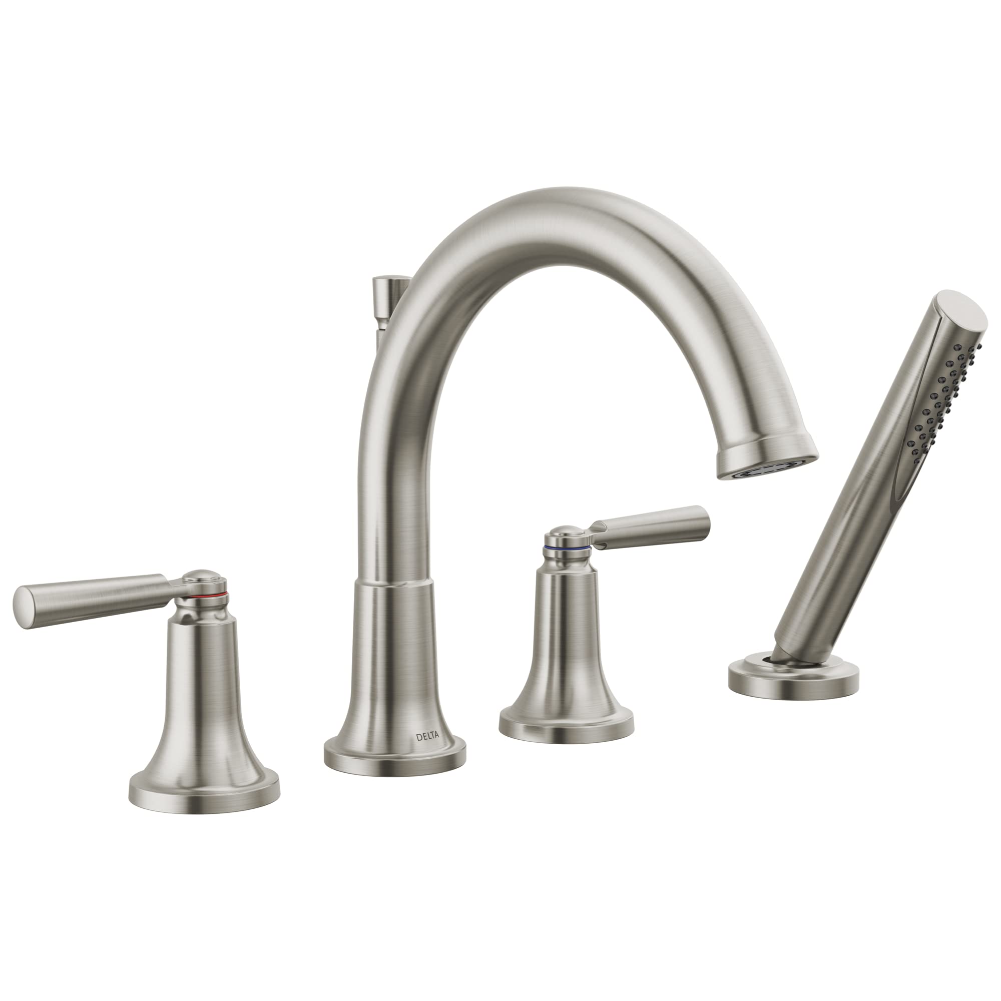Delta Faucet Saylor Fırçalanmış Nikel Roma Küvet Bataryası, El Duşlu, Roma Küvet Bataryası, Delta Roma Küvet Bataryası Fırçalanmış Nikel, Küvet Dolgusu, Paslanmaz T4735-SS (Valf Dahil Değildir)