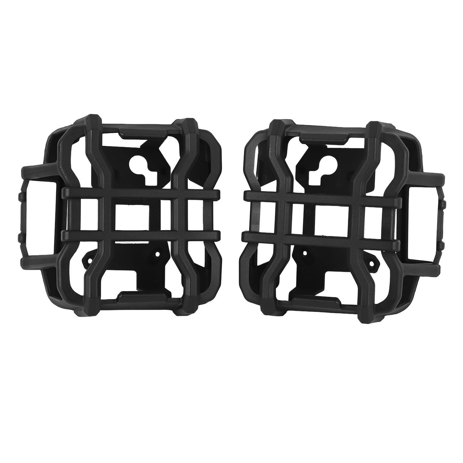 2 fundas protectoras para luz trasera, protectores exteriores de luz trasera negra de impacto, adornos decorativos para JL 2018-2023 con luces LED, hechas de material ABS altamente resistente al